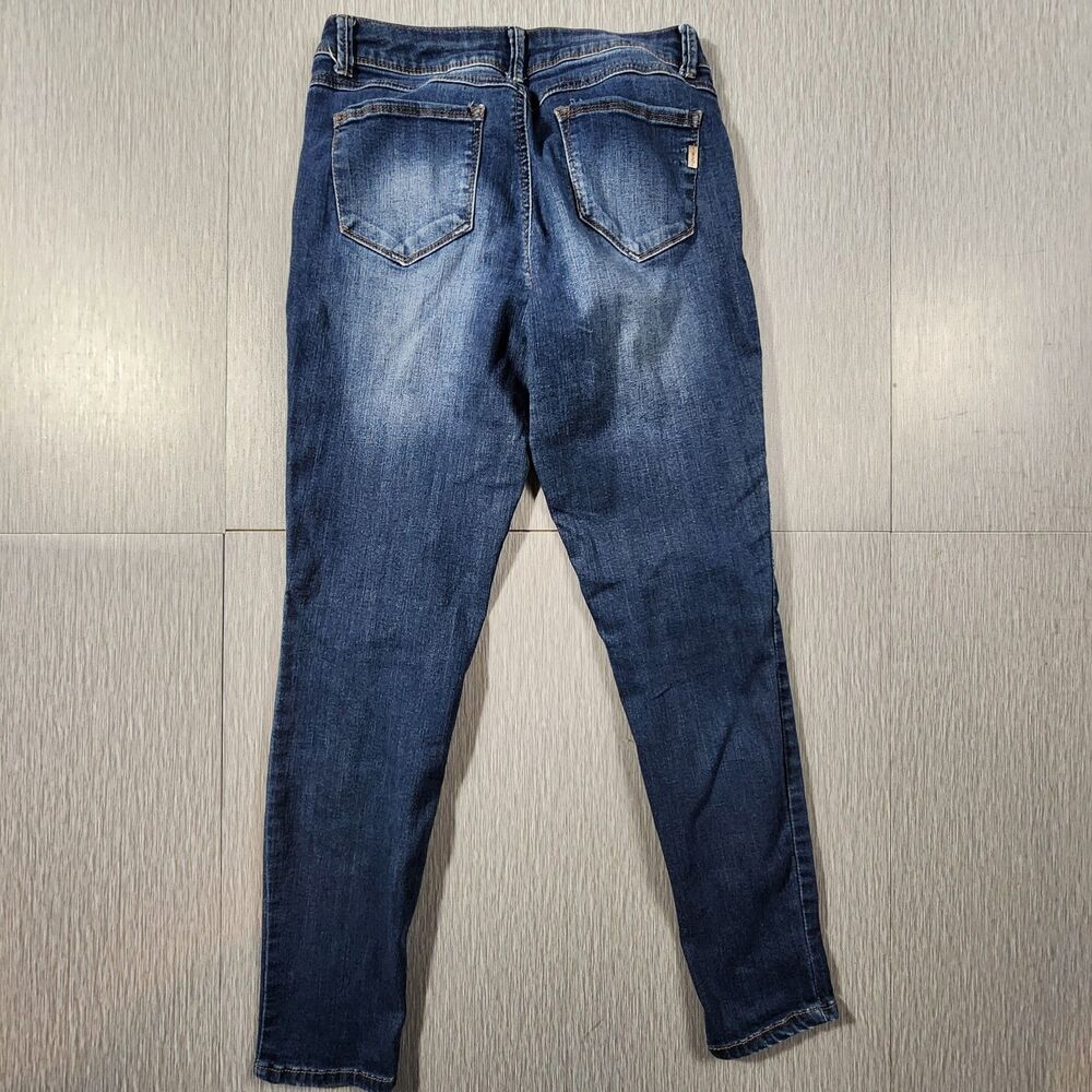 1822 Denim Jeans Womens 6 Adrianna Blue Skinny Dark Wash - Picture 6 of 9